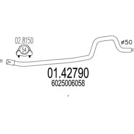 Труба выхлопного газа MTS купить