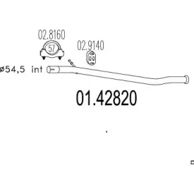 Труба выхлопного газа MTS купить