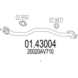 Труба выхлопного газа MTS купить