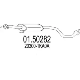Средний глушитель выхлопных газов MTS купить