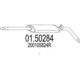 Средний глушитель выхлопных газов MTS купить
