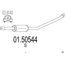 Средний глушитель выхлопных газов MTS купить