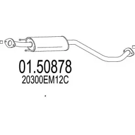 Средний глушитель выхлопных газов MTS купить