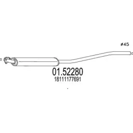Средний глушитель выхлопных газов MTS купить