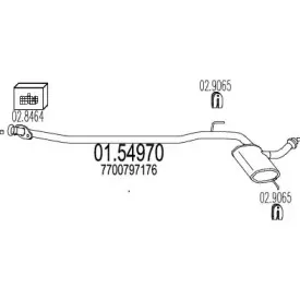 Средний глушитель выхлопных газов MTS купить