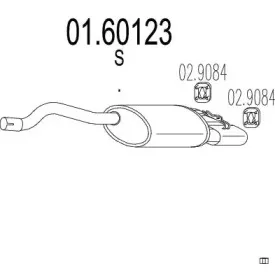 Глушитель выхлопных газов конечный MTS купить