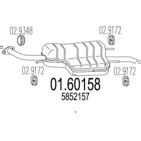 Глушитель выхлопных газов конечный MTS купить