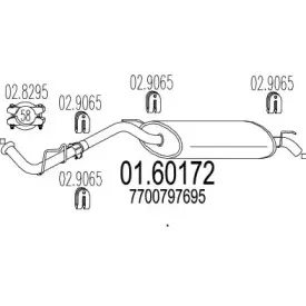 Глушитель выхлопных газов конечный MTS купить