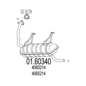 Глушитель выхлопных газов конечный MTS купить