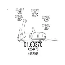 Глушитель выхлопных газов конечный MTS купить