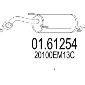 Глушитель выхлопных газов конечный MTS купить