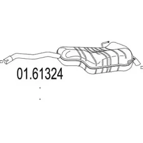 Глушитель выхлопных газов конечный MTS купить