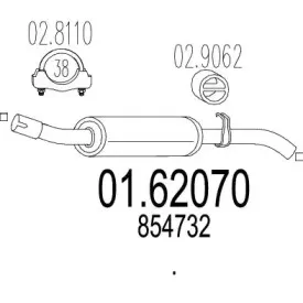 Глушитель выхлопных газов конечный MTS купить