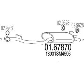 Глушитель выхлопных газов конечный MTS купить