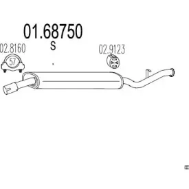Глушитель выхлопных газов конечный MTS купить