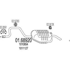 Глушитель выхлопных газов конечный MTS купить