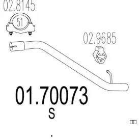Труба выхлопного газа MTS купить