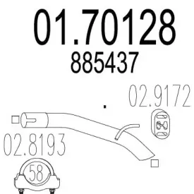 Труба выхлопного газа MTS купить