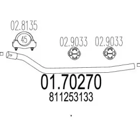 Труба выхлопного газа MTS купить