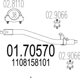 Труба выхлопного газа MTS купить