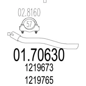 Труба выхлопного газа MTS купить