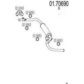 Труба выхлопного газа MTS купить