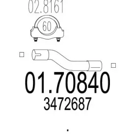 Труба выхлопного газа MTS купить