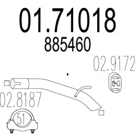 Труба выхлопного газа MTS купить