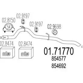 Труба выхлопного газа MTS купить