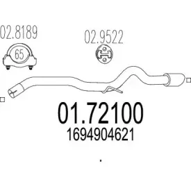 Труба выхлопного газа MTS купить