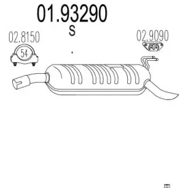 Глушитель выхлопных газов конечный MTS купить