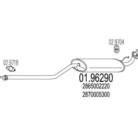 Глушитель выхлопных газов конечный MTS купить