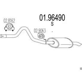 Глушитель выхлопных газов конечный MTS купить