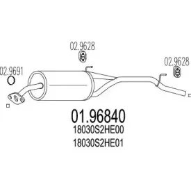 Глушитель выхлопных газов конечный MTS купить