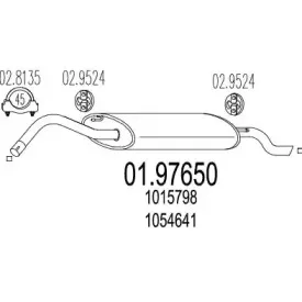 Глушитель выхлопных газов конечный MTS купить