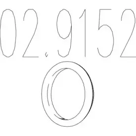 Уплотнительное кольцо, труба выхлопного газа MTS купить