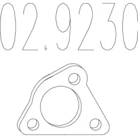 Прокладка, труба выхлопного газа MTS купить