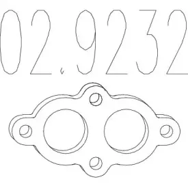 Прокладка, труба выхлопного газа MTS купить