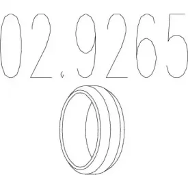 Уплотнительное кольцо, труба выхлопного газа MTS купить