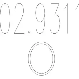 Уплотнительное кольцо, труба выхлопного газа MTS купить