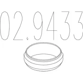 Уплотнительное кольцо, труба выхлопного газа MTS купить