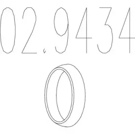 Уплотнительное кольцо, труба выхлопного газа MTS купить