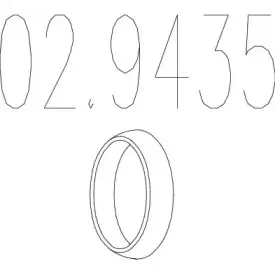 Уплотнительное кольцо, труба выхлопного газа MTS купить