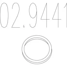 Уплотнительное кольцо, труба выхлопного газа MTS купить