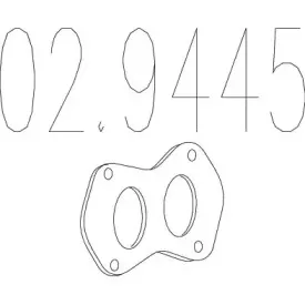 Прокладка, труба выхлопного газа MTS купить