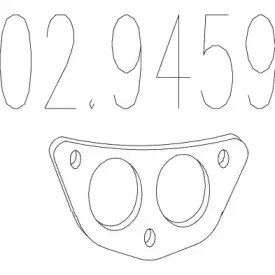 Прокладка, труба выхлопного газа MTS купить