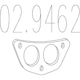 Прокладка, труба выхлопного газа MTS купить