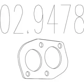 Прокладка, труба выхлопного газа MTS купить