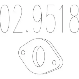 Прокладка, труба выхлопного газа MTS купить