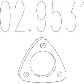 Прокладка, труба выхлопного газа MTS купить